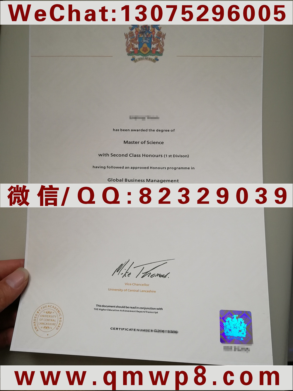 中央兰开夏大学毕业证案例|Degree of UCLan