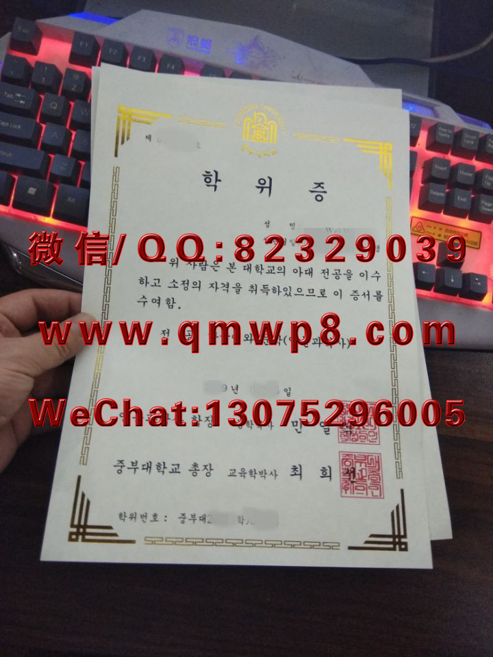 韩国中部大学毕业证学历文凭成功案例样本