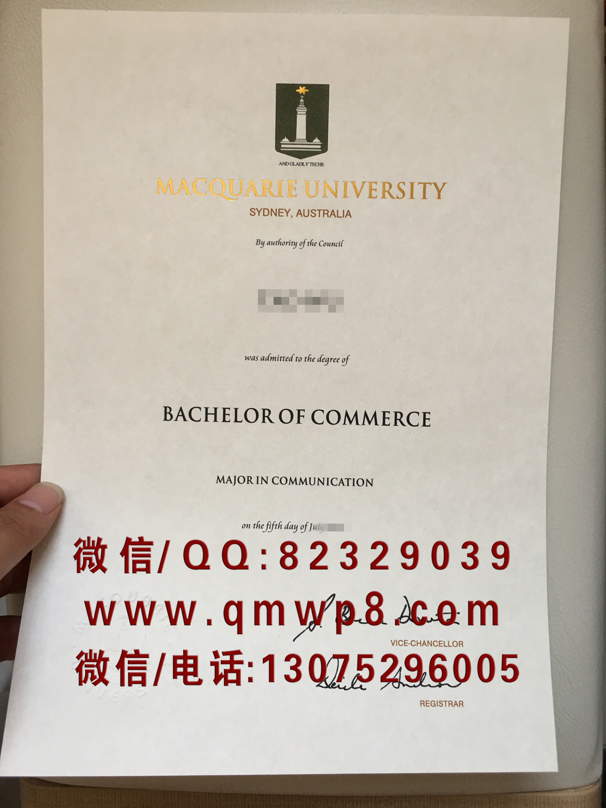 麦考瑞大学毕业证制作案例|Macquarie University Degree